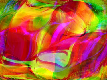Arts numériques intitulée "Colormix 3 - Red" par Richard Vigniel, Œuvre d'art originale, Peinture numérique