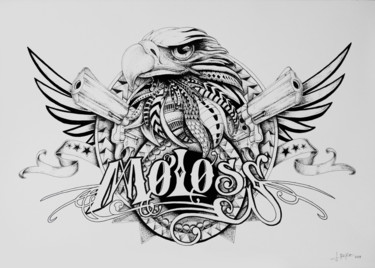 Σχέδιο με τίτλο "Moloss" από Roko, Αυθεντικά έργα τέχνης