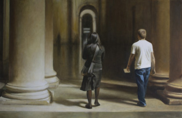 Painting titled "Me and my shadow II" by Richard Whincop, Original Artwork, Oil