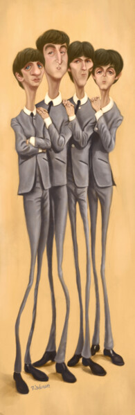 Artes digitais intitulada "Beatles" por Renato Wilmers, Obras de arte originais, Pintura digital