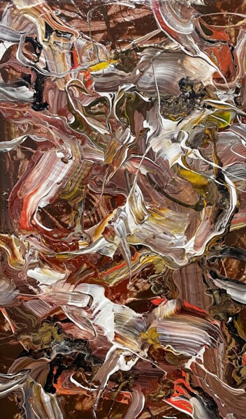 Peinture intitulée "Abstract No.2111" par Ryan Valdem, Œuvre d'art originale, Acrylique Monté sur Châssis en bois