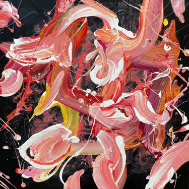 Картина под названием "Abstract No.2114" - Ryan Valdem, Подлинное произведение искусства, Акрил Установлен на Деревянная рам…