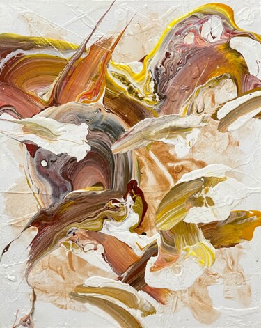 Картина под названием "Abstract No.2118" - Ryan Valdem, Подлинное произведение искусства, Акрил Установлен на Деревянная рам…
