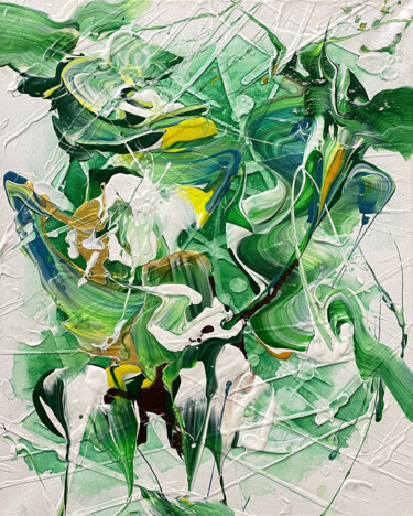 Pintura titulada "Abstract No.2150" por Ryan Valdem, Obra de arte original, Acrílico Montado en Bastidor de camilla de madera