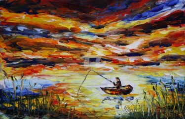 Malerei mit dem Titel "морская живопись Ры…" von Rybakow Fine Art, Original-Kunstwerk, Öl
