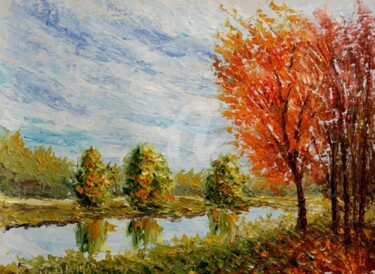 Картина под названием "Пейзаж. Картина  ОС…" - Rybakow Fine Art, Подлинное произведение искусства