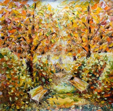 Malerei mit dem Titel "Autumn landscape. A…" von Rybakow Fine Art, Original-Kunstwerk, Öl