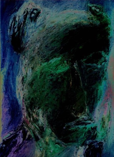 Картина под названием "Sad woman" - Rybalko, Подлинное произведение искусства, Масло