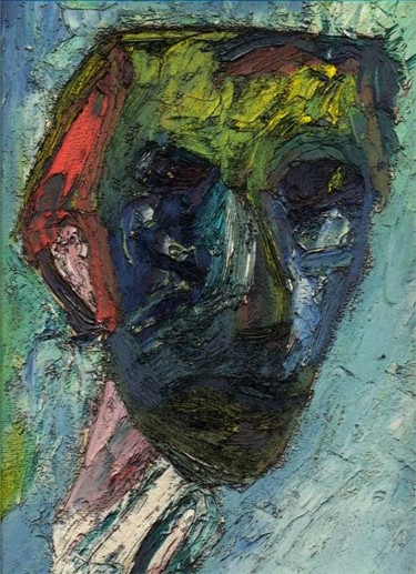 Картина под названием "Deep sorrow" - Rybalko, Подлинное произведение искусства, Масло