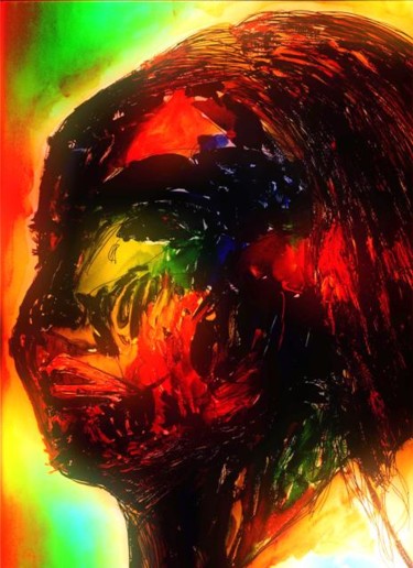 Картина под названием "Откровенная женщина" - Rybalko, Подлинное произведение искусства, Масло