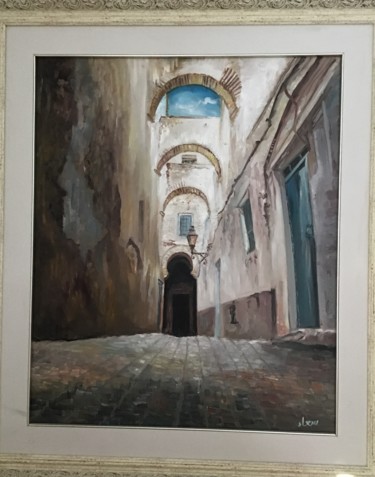Painting titled "La Medina" by Sb, Original Artwork, Oil