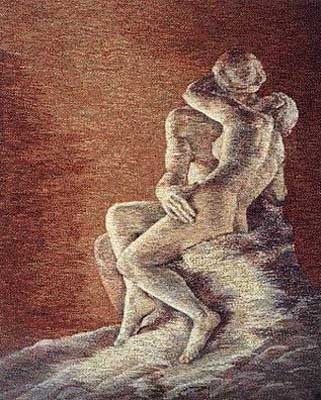 Artigianato intitolato "Le baiser" da Rymszewicz-Ranz, Opera d'arte originale