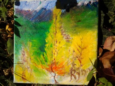 Peinture intitulée "Splendeurs d'automne" par Rynne, Œuvre d'art originale, Huile