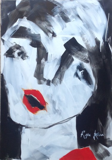 Pintura titulada "La môme" por Maryse Coin (Ryse Kaïa), Obra de arte original, Acrílico Montado en Bastidor de camilla de ma…