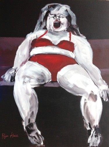Peinture intitulée "prise de conscience" par Maryse Coin (Ryse Kaïa), Œuvre d'art originale, Acrylique Monté sur Châssis en…