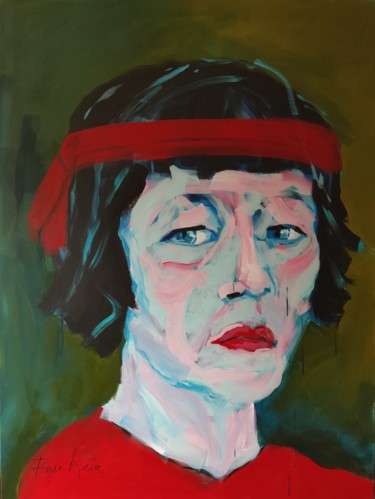 Peinture intitulée "Autoportrait" par Maryse Coin (Ryse Kaïa), Œuvre d'art originale, Acrylique Monté sur Châssis en bois