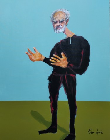 Schilderij getiteld "Marc PETIT le célèb…" door Maryse Coin (Ryse Kaïa), Origineel Kunstwerk, Acryl Gemonteerd op Frame voor…