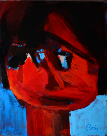 Peinture intitulée "Sans titre" par Maryse Coin (Ryse Kaïa), Œuvre d'art originale, Huile
