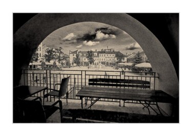 Fotografia zatytułowany „A bench with a view…” autorstwa Ryszard Stelmachowicz, Oryginalna praca, Fotografia cyfrowa