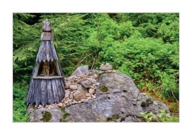 Fotografia zatytułowany „Kapliczka na skale” autorstwa Ryszard Stelmachowicz, Oryginalna praca, Fotografia cyfrowa