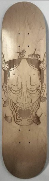 Gravures & estampes intitulée "Hanya Demon Board" par Ryu Kawate, Œuvre d'art originale, Gravure