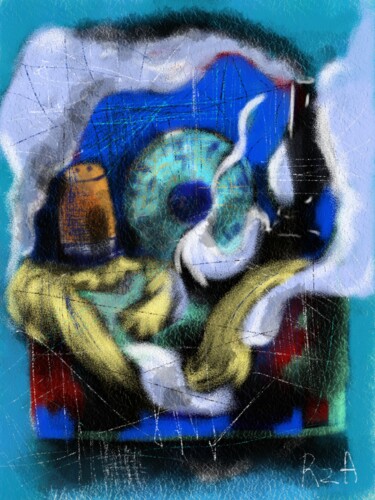 Цифровое искусство под названием "Smoke" - Rza Rzazadeh, Подлинное произведение искусства, Цифровая живопись