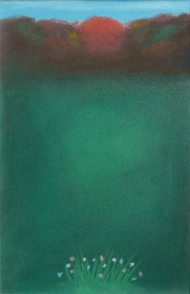 Dessin intitulée "закат" par Sergei Burmanov, Œuvre d'art originale, Pastel