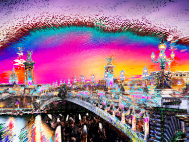 Digital Arts titled "Auras de Paris.jpg" by Decolorado, Original Artwork, Digital Painting