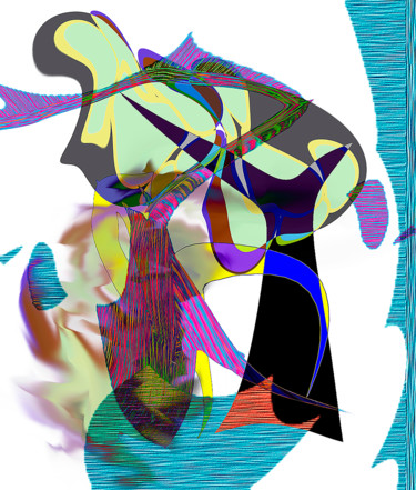 Arte digitale intitolato "Tsunami del polen.j…" da Decolorado, Opera d'arte originale, Pittura digitale