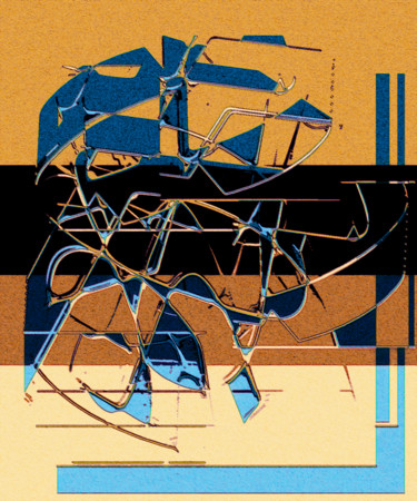 Digital Arts titled "Dubai Camel Racing" by Decolorado, Original Artwork, Digital Painting