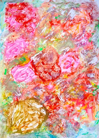 Pintura titulada "Racked roses_Rosas…" por Decolorado, Obra de arte original, Otro