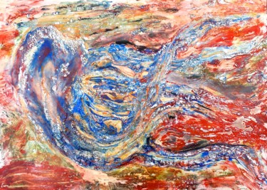 Painting titled "Squid-flight-huida-…" by Decolorado, Original Artwork, Other
