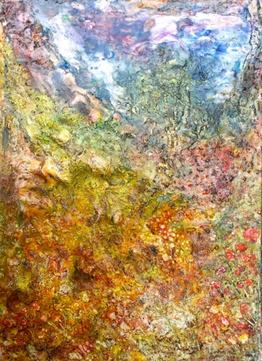 Pintura titulada "Mountain-dreams-sue…" por Decolorado, Obra de arte original, Acrílico