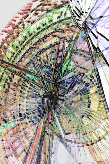 Digitale Kunst mit dem Titel "London-eye.jpg" von Decolorado, Original-Kunstwerk