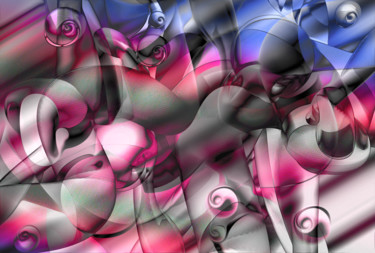 Цифровое искусство под названием "Roses tempo.jpg" - Decolorado, Подлинное произведение искусства, Цифровая живопись