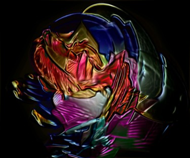 Цифровое искусство под названием "Roses au chocolat.j…" - Decolorado, Подлинное произведение искусства, Цифровая живопись