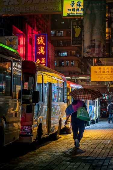 Fotografia zatytułowany „Mongkok nights” autorstwa Sergio Capuzzimati, Oryginalna praca, Fotografia cyfrowa