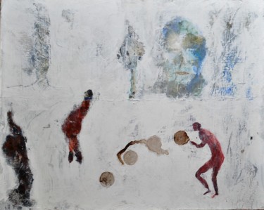 Froid de 9bérie ! Peinture intitulée "Froid de 9bérie !" par Sylvie Cochain, Œuvre d'art originale, Acrylique