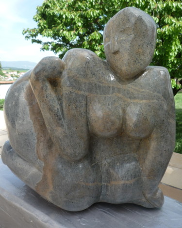 Sculptuur getiteld "Prela'ss" door Séverine Grosjean, Origineel Kunstwerk, Steen