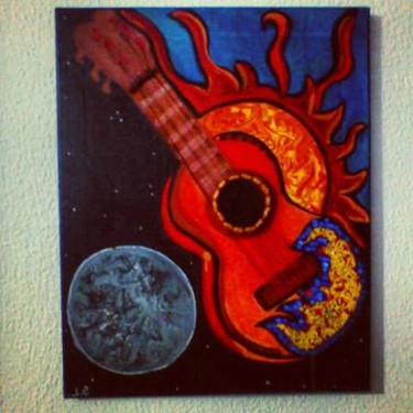 Картина под названием "World music" - Ayita, Подлинное произведение искусства