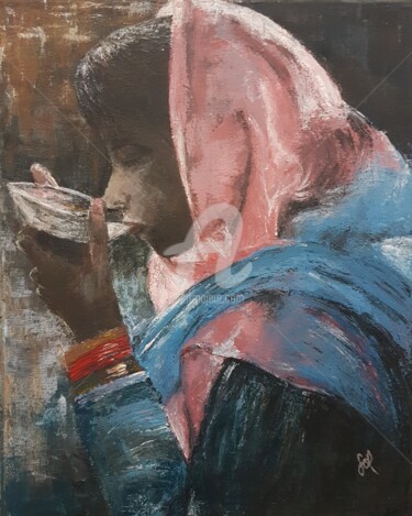 Pintura intitulada "thirsty woman" por Sol, Obras de arte originais, Acrílico