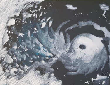 Peinture intitulée "Leviathan" par Sebastien Vernier, Œuvre d'art originale, Acrylique