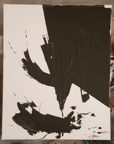 Pittura intitolato "Cornetto negro" da Sebastien Vernier, Opera d'arte originale, Acrilico