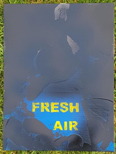 Painting titled "Fresh air" by Sebastien Vernier, Original Artwork, Spray paint