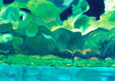 Malerei mit dem Titel "landscape4" von S.Weinmann, Original-Kunstwerk, Öl
