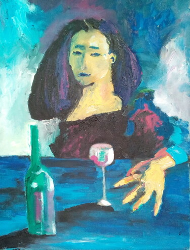 Painting titled "Misa" by S.Weinmann, Original Artwork, Oil