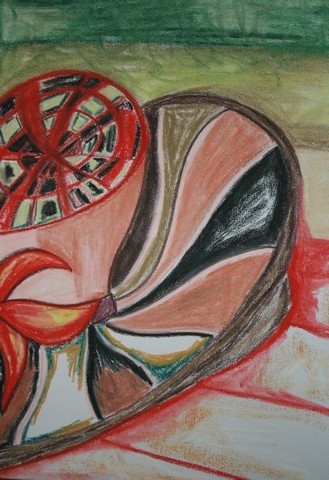 Painting titled "Gone with the wind1" by Janine, Original Artwork