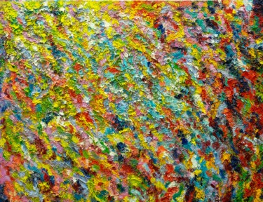 제목이 "Вдохновение цветом"인 미술작품 Lilian Harts로, 원작, 기름 나무 들것 프레임에 장착됨
