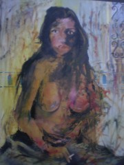 Painting titled "sans titre" by Outasse Sabah, Original Artwork