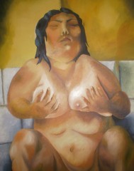 Painting titled "SANS TITRE" by Outasse Sabah, Original Artwork